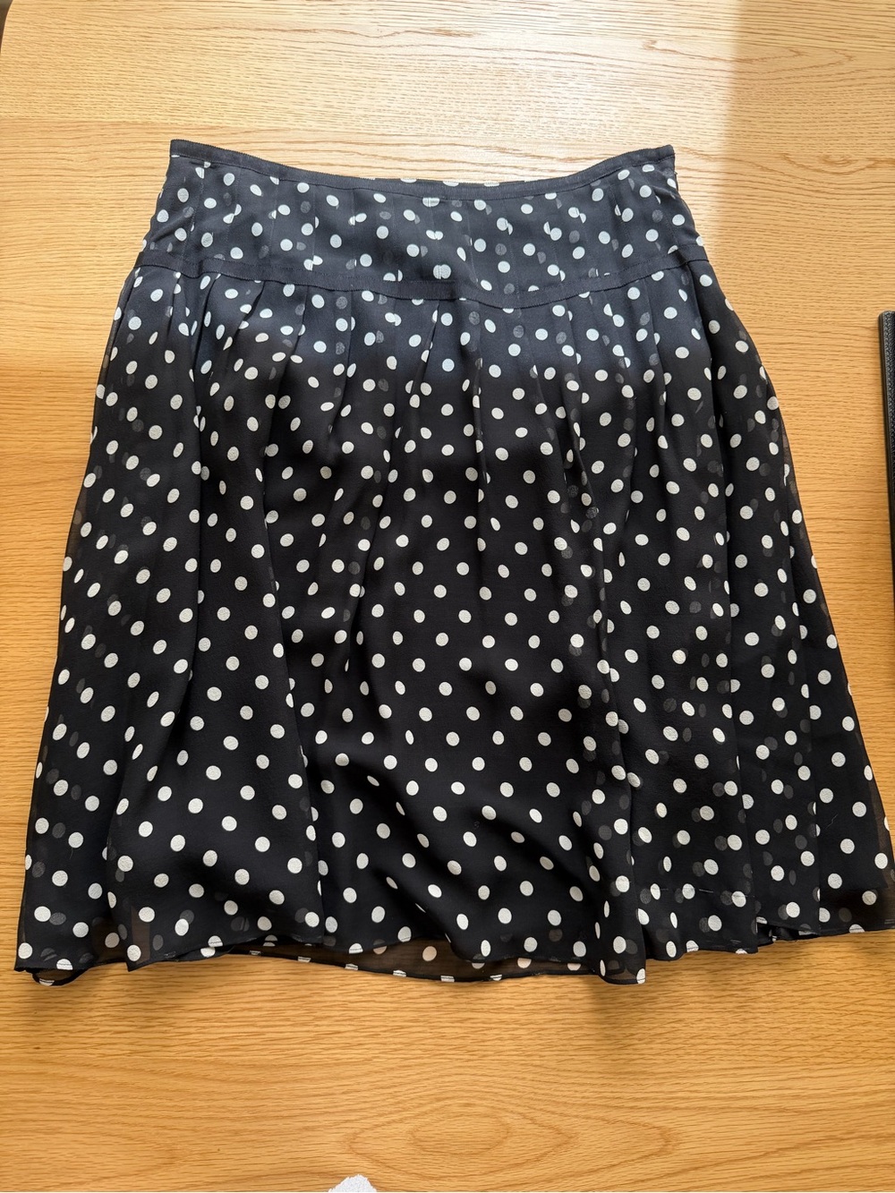 Vintage Ralph Lauren y2k Polka Dot Silk Skirt